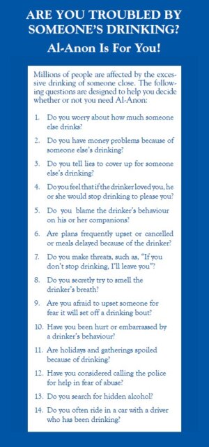 UK29 Are You Troubled by Someone's Drinking? (20 Questions)