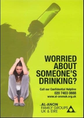 UK102 Worried About Someone's Drinking? A5 poster - Image 2