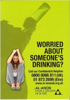 UK102  Worried About Someone's Drinking?  A5 poster