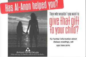 UK131 Alateen: Has Al-Anon Helped You? Tablecard