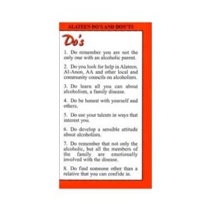 UK59 Alateen Dos and Donts Card*