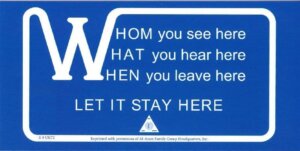 UK72 Anonymity Table Card*
