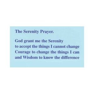 UK77 Serenity Prayer Table Card*